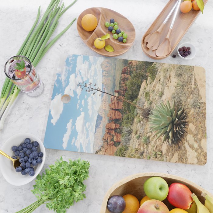 Sedona Red Sandstone Desert Agave Cutting Board Gallery Image 2