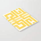 Corn Maze - Yellow Geometric Abstract Notebook Gallery Image 2