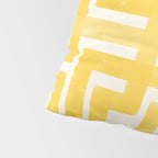 Corn Maze - Yellow Geometric Abstract Pillow Sham Gallery Image 4