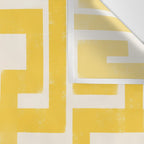 Corn Maze - Yellow Geometric Abstract Wall Tapestry Gallery Image 3