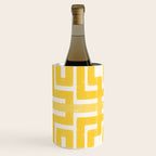 Corn Maze - Yellow Geometric Abstract Wine Chiller Gallery Image 2