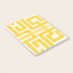 Corn Maze - Yellow Geometric Abstract Notebook Gallery Image 3