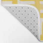 Corn Maze - Yellow Geometric Abstract Bath Mat Gallery Image 2