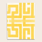 Corn Maze - Yellow Geometric Abstract Notebook Gallery Image 4