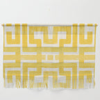 Corn Maze - Yellow Geometric Abstract Wall Hanging Gallery Image 1