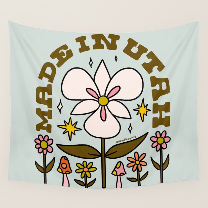 Made In Utah Wall Tapestry Gallery Image 4
