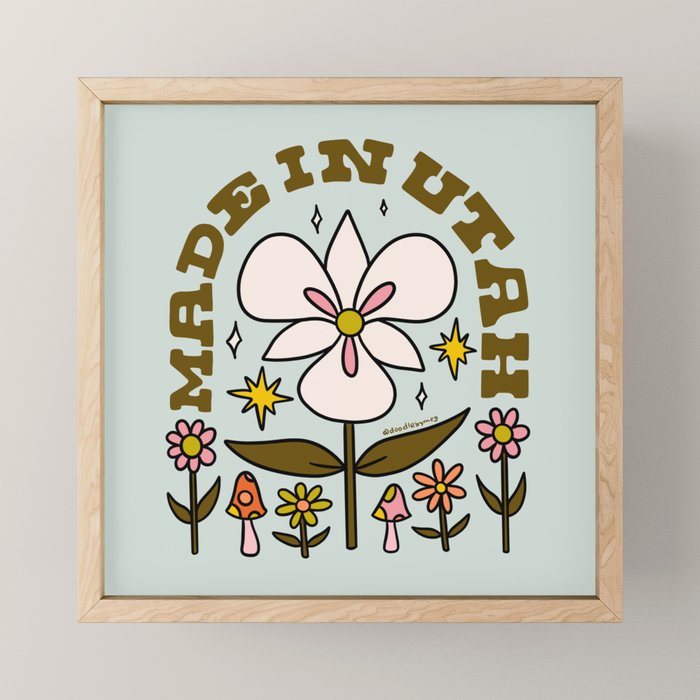 Made In Utah Mini Art Print Gallery Image 1