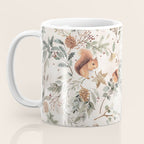 Harvest 2025 Woodland Squirrel Botanical Leaves Watercolor Ecru Coffee Mug Gallery Image 3