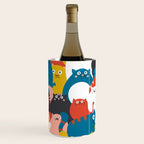 Silly Cats Crowd Pattern Wine Chiller Gallery Image 3