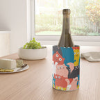 Silly Cats Crowd Pattern Wine Chiller Gallery Image 4