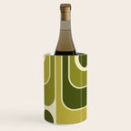 Mid Century Modern Decoration 663 Olive Green and Beige Wine Chiller Gallery Image 1