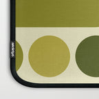 Mid Century Modern Decoration 663 Olive Green and Beige Laptop Sleeve Gallery Image 3