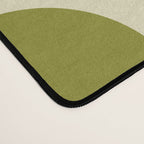 Mid Century Modern Decoration 663 Olive Green and Beige Desk Mat Gallery Image 4
