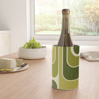 Mid Century Modern Decoration 663 Olive Green and Beige Wine Chiller Gallery Image 4
