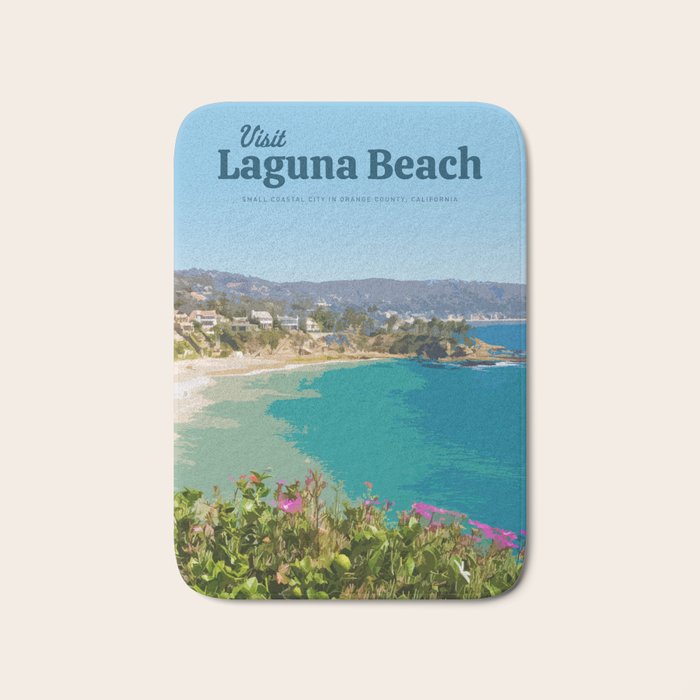 Visit Laguna Beach Bath Mat Gallery Image 1