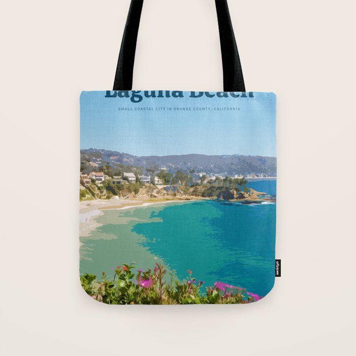 Visit Laguna Beach Tote Bag Gallery Image 1