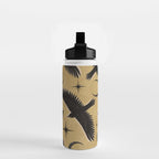 Raven with Shadow Yellow  Water Bottle Gallery Image 2