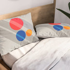 Abstract Suprematism Equilibrium Art Red Blue Yellow Pillow Sham Gallery Image 2