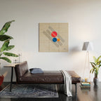 Abstract Suprematism Equilibrium Art Red Blue Yellow Wood Wall Art Gallery Image 2
