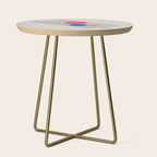 Abstract Suprematism Equilibrium Art Red Blue Yellow Side Table Gallery Image 1