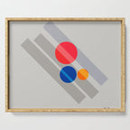 Abstract Suprematism Equilibrium Art Red Blue Yellow Serving Tray Gallery Image 1