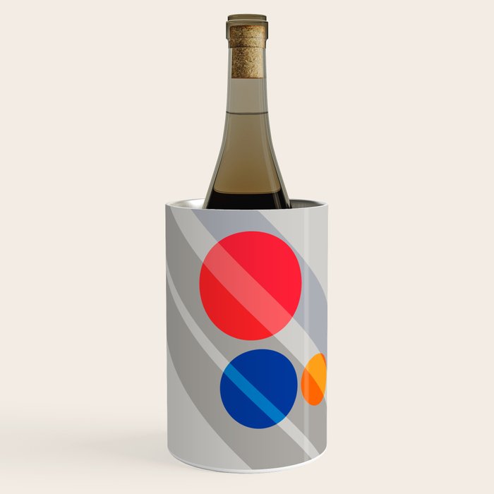 Abstract Suprematism Equilibrium Art Red Blue Yellow Wine Chiller Gallery Image 1