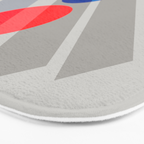 Abstract Suprematism Equilibrium Art Red Blue Yellow Bath Mat Gallery Image 3