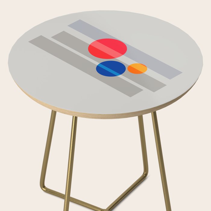 Abstract Suprematism Equilibrium Art Red Blue Yellow Side Table Gallery Image 2