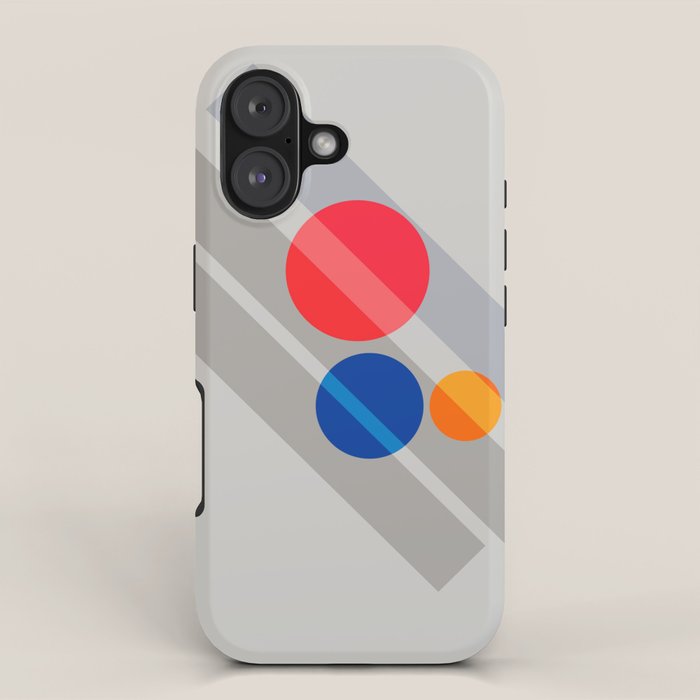 Abstract Suprematism Equilibrium Art Red Blue Yellow iPhone Case Gallery Image 1