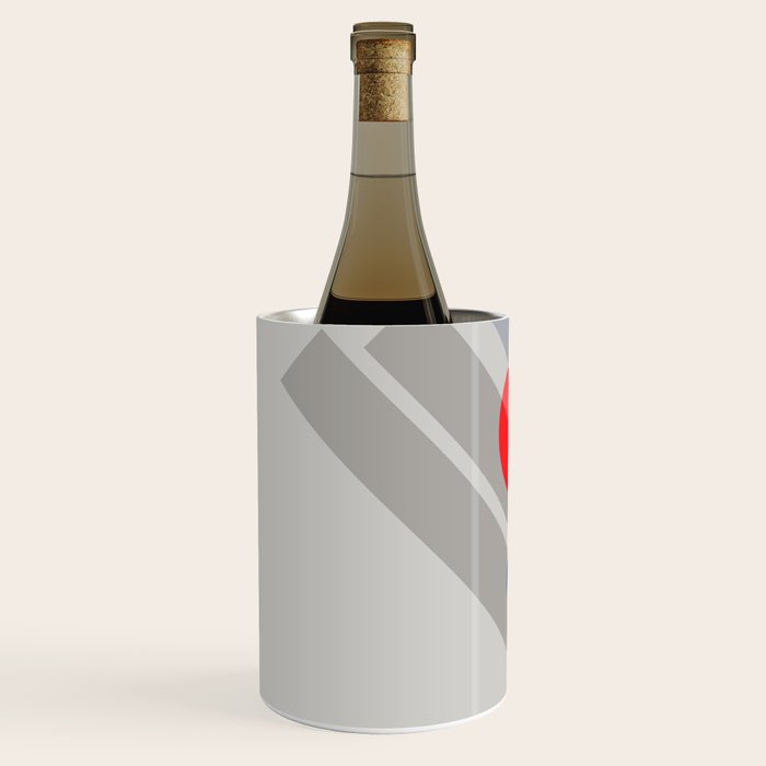 Abstract Suprematism Equilibrium Art Red Blue Yellow Wine Chiller Gallery Image 2