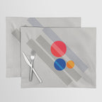 Abstract Suprematism Equilibrium Art Red Blue Yellow Placemat Gallery Image 1