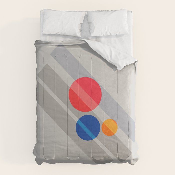 Abstract Suprematism Equilibrium Art Red Blue Yellow Comforter Gallery Image 6