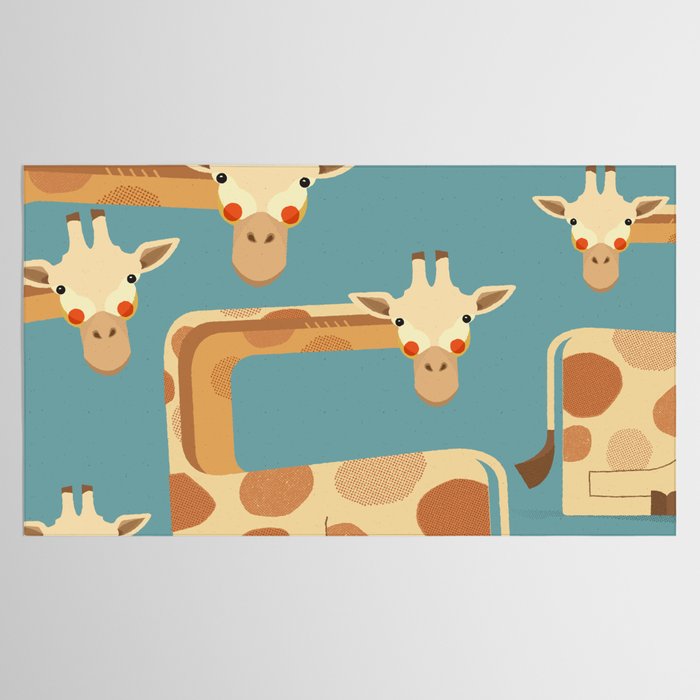 Giraffe, Animal Portrait Tablecloth Gallery Image 2