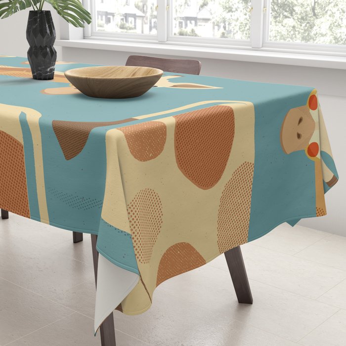 Giraffe, Animal Portrait Tablecloth Gallery Image 3