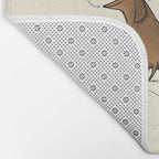 Anatomy of a Dachshund Bath Mat Gallery Image 2