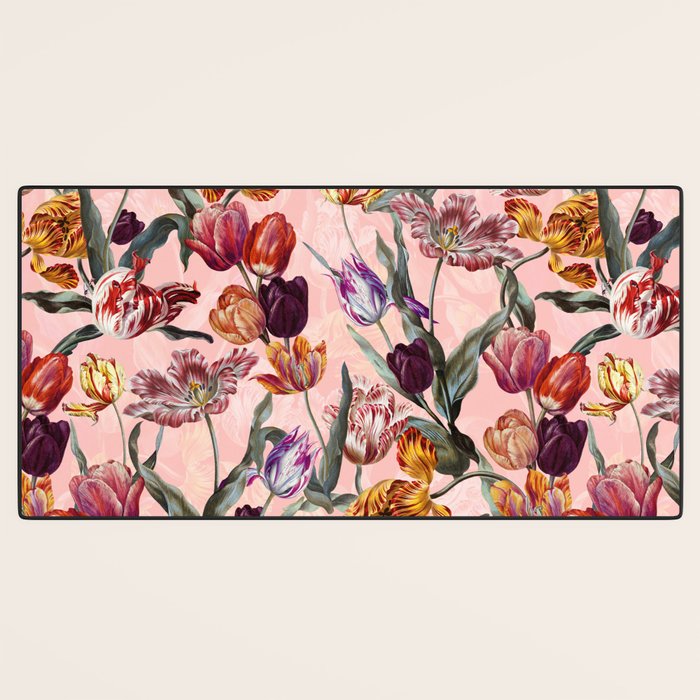 Magic Tulips Pattern III Desk Mat Gallery Image 3