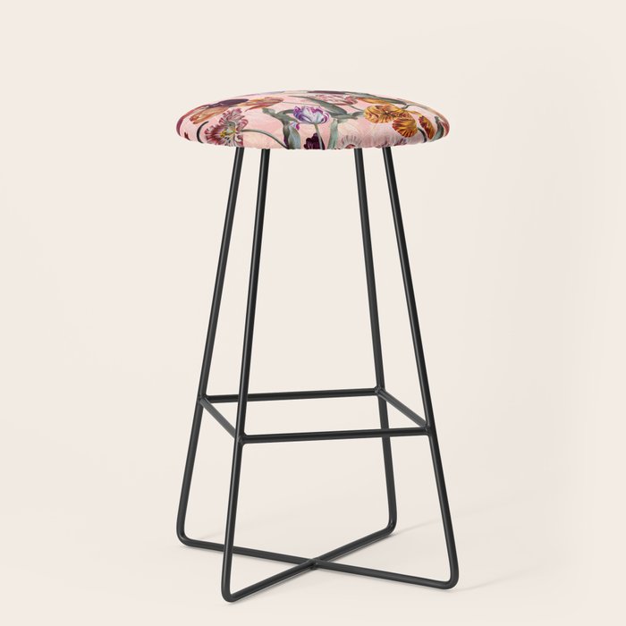 Magic Tulips Pattern III Stool Gallery Image 1