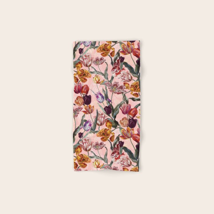 Magic Tulips Pattern III Bath Towel Gallery Image 1