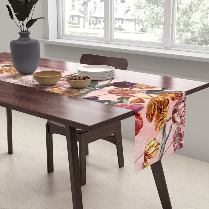 Magic Tulips Pattern III Table Runner Gallery Image 2
