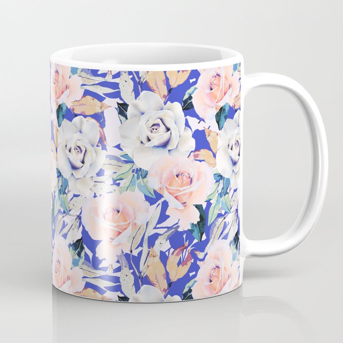 Modern Vibrant Flowery Garden B Coffee Mug Gallery Image 1