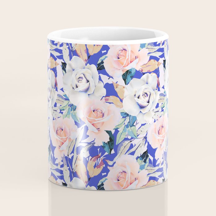 Modern Vibrant Flowery Garden B Coffee Mug Gallery Image 4