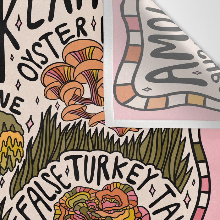 Mushrooms of Oklahoma Wall Tapestry Gallery Image 3