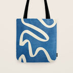abstract minimal 31 Blue Tote Bag Gallery Image 1