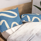 abstract minimal 31 Blue Pillow Sham Gallery Image 2