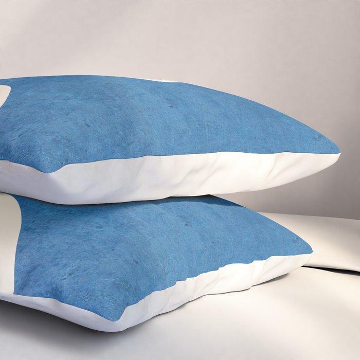 abstract minimal 31 Blue Pillow Sham Gallery Image 3