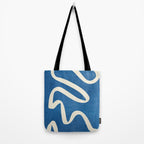 abstract minimal 31 Blue Tote Bag Gallery Image 2
