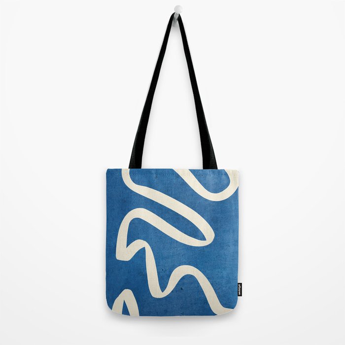 abstract minimal 31 Blue Tote Bag Gallery Image 2