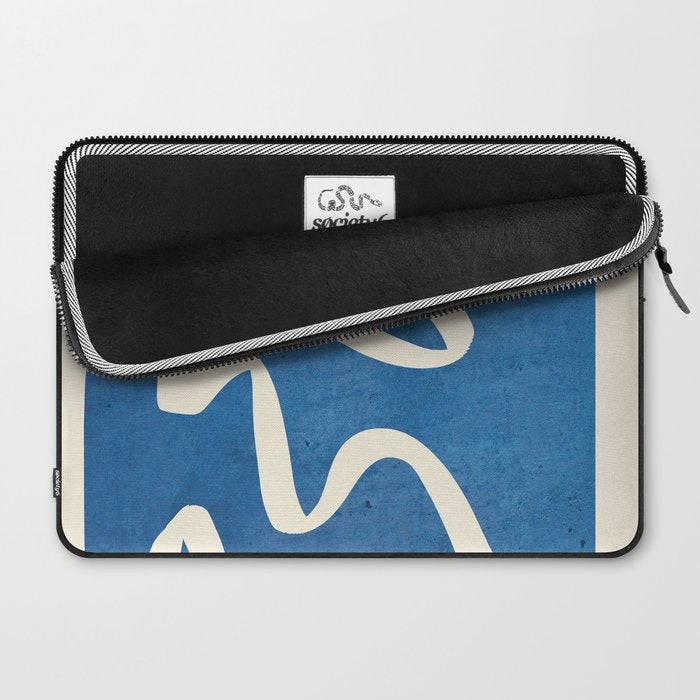 abstract minimal 31 Blue Laptop Sleeve Gallery Image 2