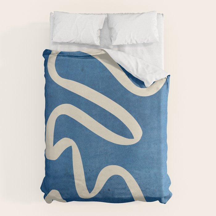 abstract minimal 31 Blue Duvet Cover Gallery Image 6