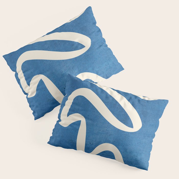 abstract minimal 31 Blue Pillow Sham Gallery Image 1